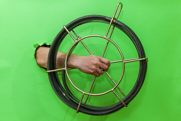 Tool for cleaning sewage