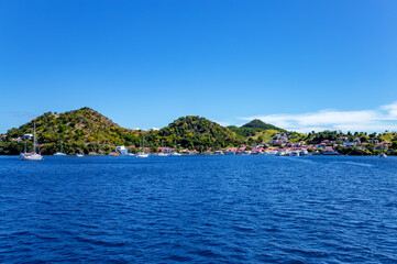 Village Le Bourg, Terre-de-Haut, Iles des Saintes, Les Saintes, Guadeloupe, Lesser Antilles, Caribbean.