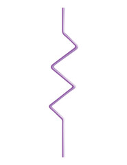 Drinking straw in abstract design or form. Color disposable plastic and flexible straw for beverage juice and cocktail.  illustration of curved pipe line