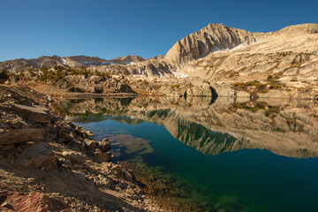 lake and mountains