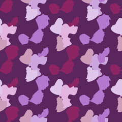 Abstract cheetah seamless pattern. Camo leopard background. Animal fur shapes wallpaper