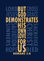 Bible verse in cross