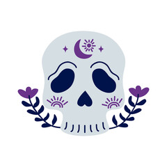 mystic head skull human