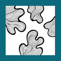 Abstract graphic pattern with lines, spots, and dots. Perfect for print, posters, notebooks. Hand draw. Vector illustration.