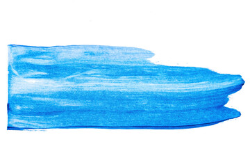 abstract acrylic watercolor paint brush stroke texture isolated on white background for logo and...