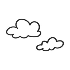 Clouds Outline Illustration