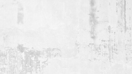 old white concrete wall of ancient architecture, cracked and dirty wall texture use as background with blank space for design. dirty bright white grunge cement with grey rust. vintage background.