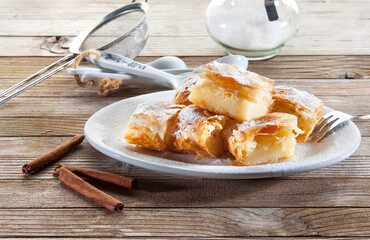 greek cream pie(bougatsa)