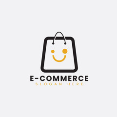 Creative eCommerce logo design, colorful gradient online shopping logo design, abstract eCommerce logo design, modern eCommerce logo design
