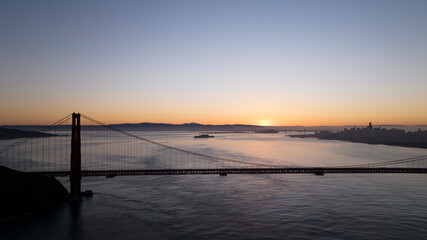 Fototapeta na wymiar Golden Gate Sunset