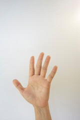 female hand showing symbolic meaning