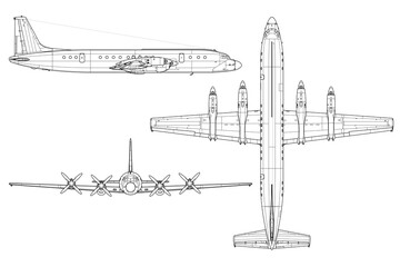 Avión de transporte Il-18