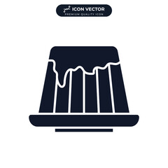 pudding icon symbol template for graphic and web design collection logo vector illustration