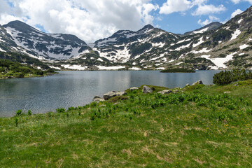Fototapeta na wymiar Summer Landscape of Pirin Mountain near Popovo Lake, Bulgaria