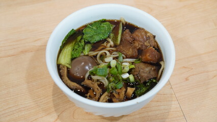 Chinese food: double-boiled Beef Noodles