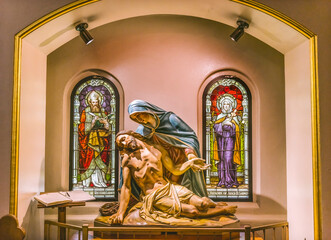 Pieta Mary Jesus Statues Saint Mary Basilica Phoenix Arizona