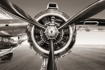 Fotobehang propeller van een historisch vliegtuig © frank peters