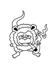 Opossum Kiffer Cartoon 