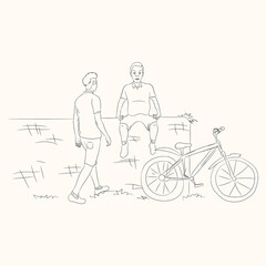 Abstract Line arts design