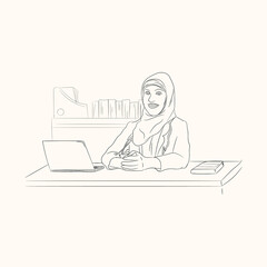 Abstract Line arts design