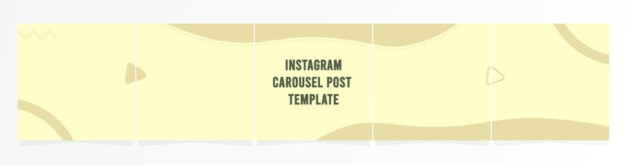 Instagram and social media carousel post template