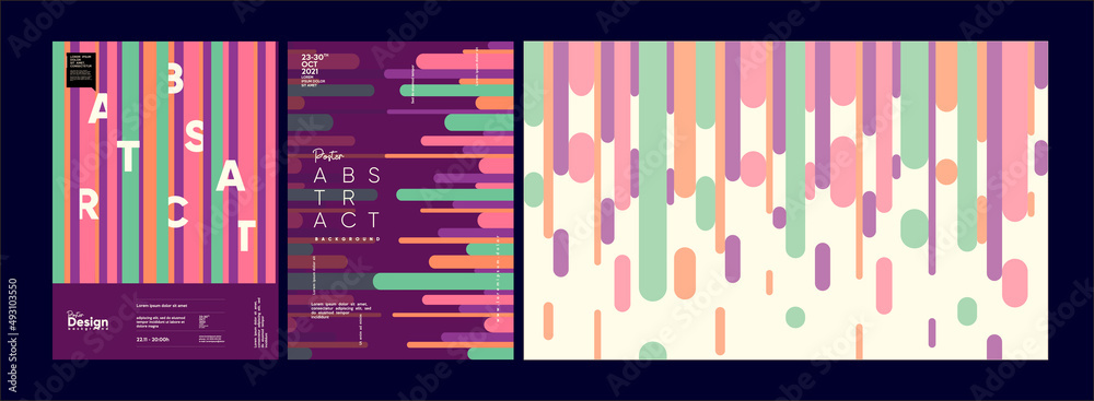 Canvas Prints abstract geometric background. simple shapes with trendy pattern. vector illustration. trendy backgr