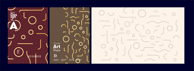 Abstract geometric background. Simple shapes with trendy pattern. Vector illustration. Trendy backgrounds for poster, landing page, banner and packaging.