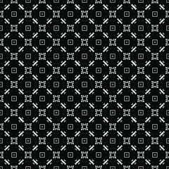 Black and white seamless pattern texture. Greyscale ornamental graphic design. Mosaic ornaments. Pattern template. Vector illustration. EPS10.