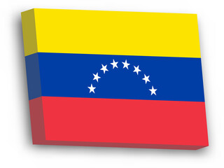3D vector flag of Venezuela