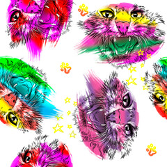 cat growls pattern