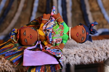 Beautiful double ended African dolls