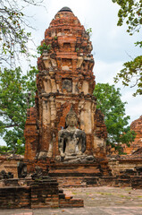 タイ　アユタヤ遺跡：Ayutthaya ruins, Thailand