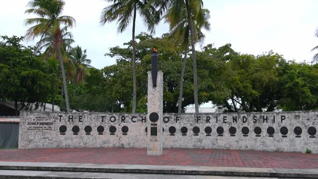 The Torch of Friendship monument at Miami Downtown - travel photography