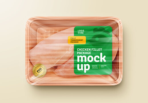 Chicken Fillet Package Mockup