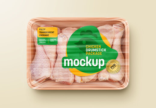 Chicken Drumstick Package Mockup