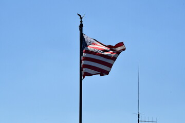 American Flag on a Flagpole