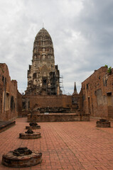 タイ　アユタヤ遺跡：Ayutthaya ruins, Thailand
