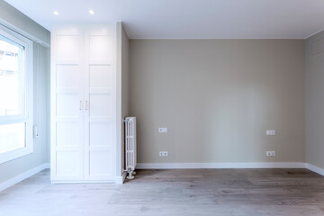 Front of the main room of a new apartment