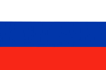 Bandera Rusa pintada. Copy space - obrazy, fototapety, plakaty