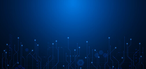 Obraz premium Abstract hi tech. Abstract digital background with technology. Vector abstract technology.