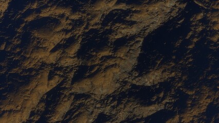 abstract aerial view, abstract cosmic texture, top view of alien planet 3d render