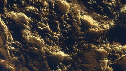 abstract aerial view, abstract cosmic texture, top view of alien planet 3d render