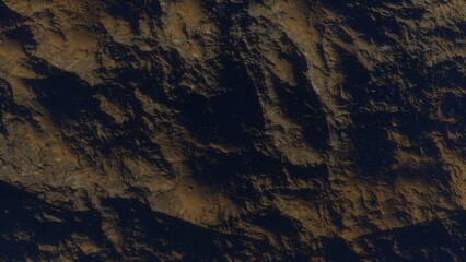 abstract aerial view, abstract cosmic texture, top view of alien planet 3d render