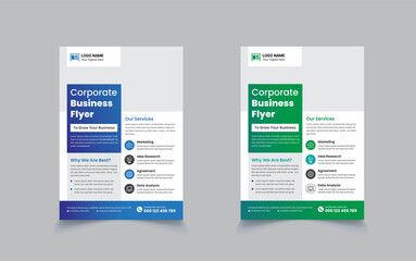 Corporate flyer design template