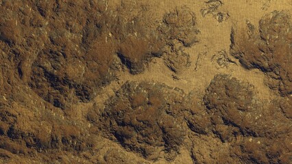 abstract aerial view, abstract cosmic texture, top view of alien planet 3d render