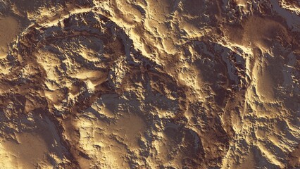 abstract aerial view, abstract cosmic texture, top view of alien planet 3d render