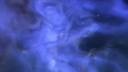 colorful space background with stars, nebula gas cloud in deep outer space, science fiction illustrarion 3d illustration