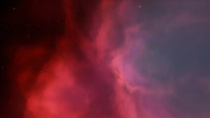 colorful space background with stars, nebula gas cloud in deep outer space, science fiction illustrarion 3d illustration