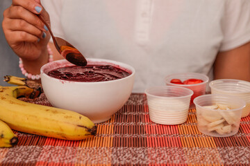 Acai Bowl Eating Brazil