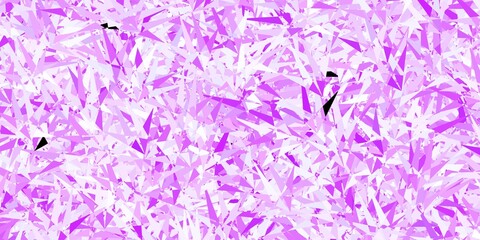 Obraz premium Dark Purple vector texture with triangular style.
